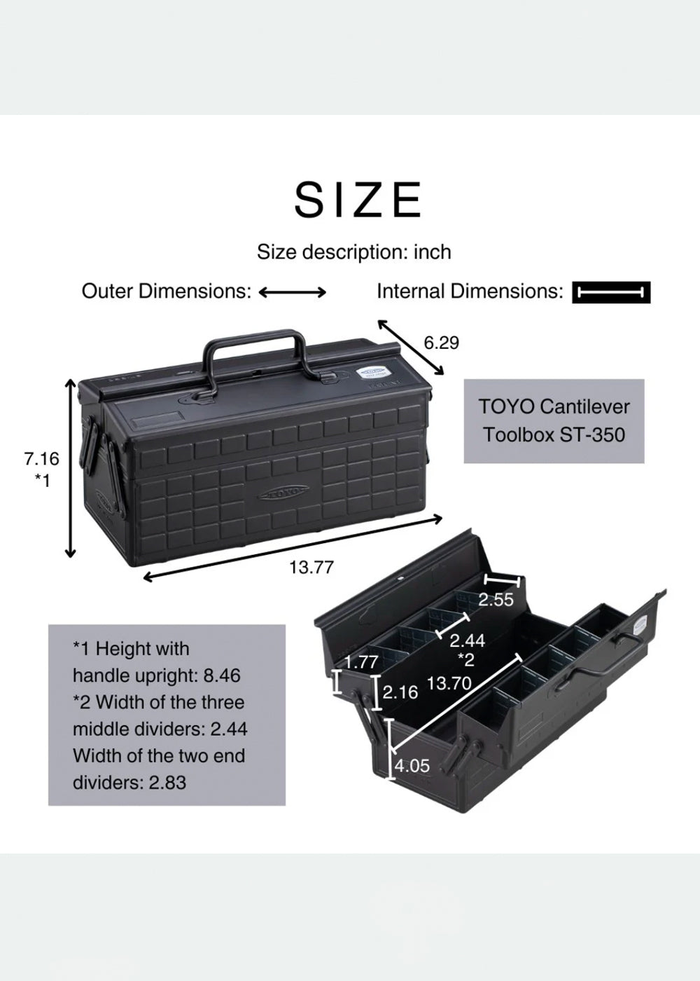 TOYO STEEL CANTILEVER TOOLBOX ST-350_WHITE