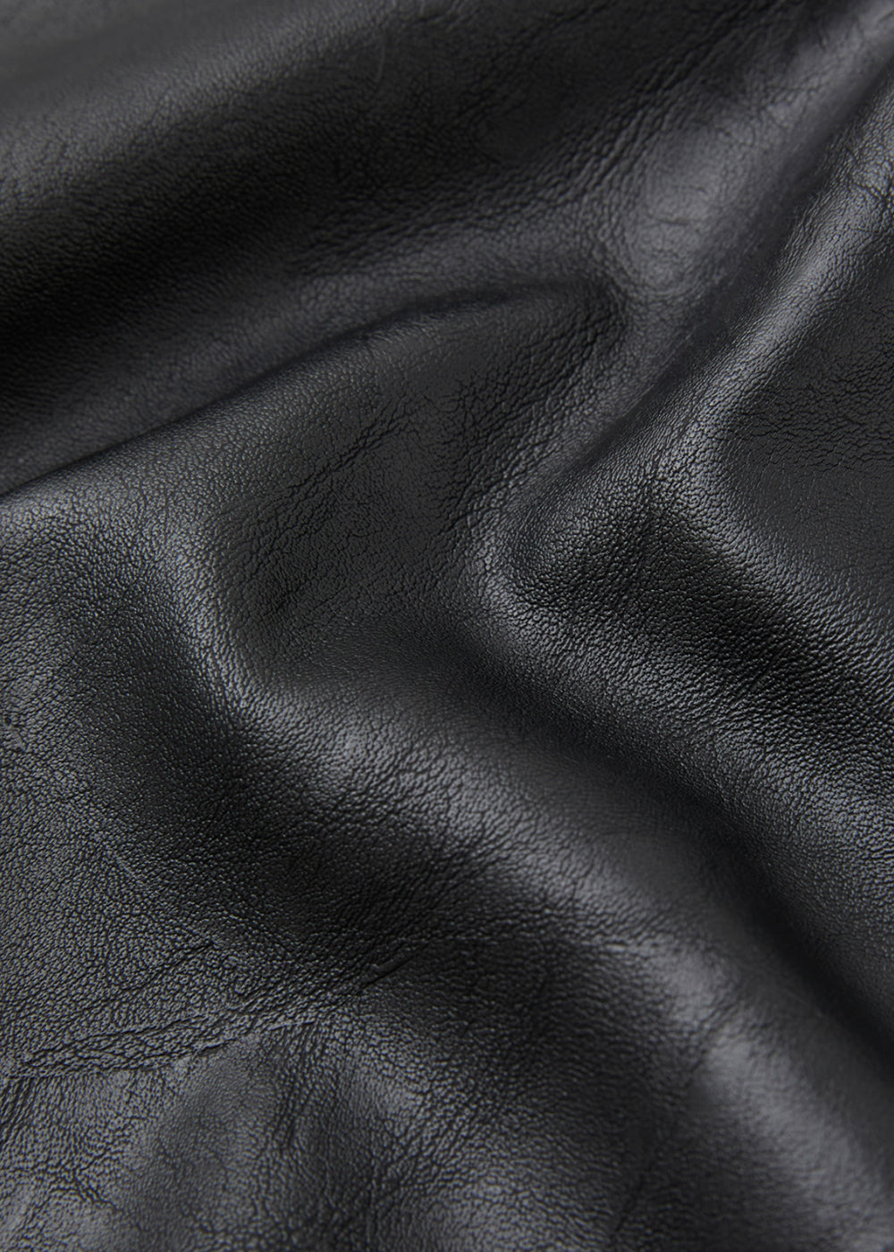 VEGAN LEATHER SNAP BUTTON JACKET_BLACK