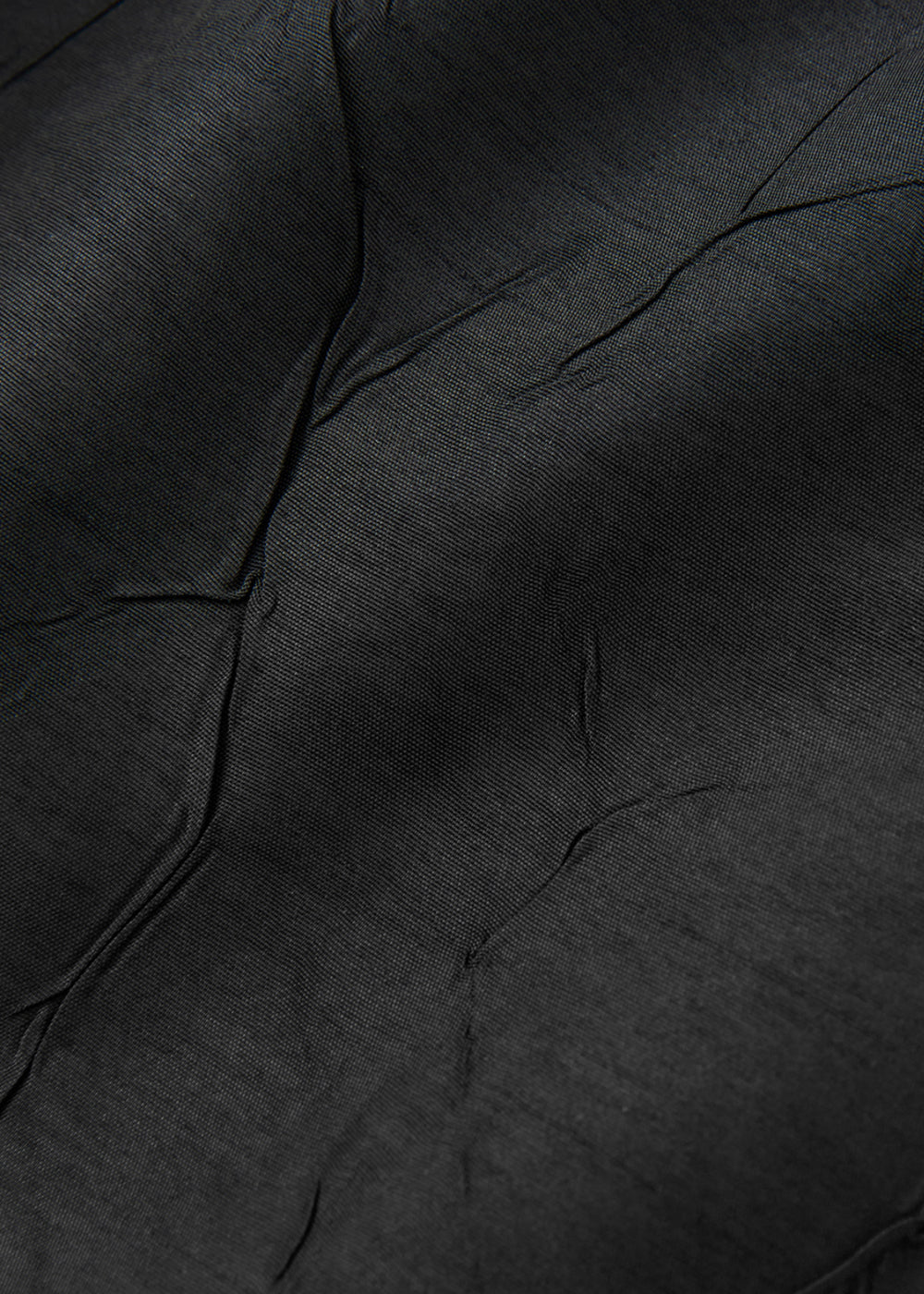 CRINKLE TEXTURED HALF PANTS_BLACK