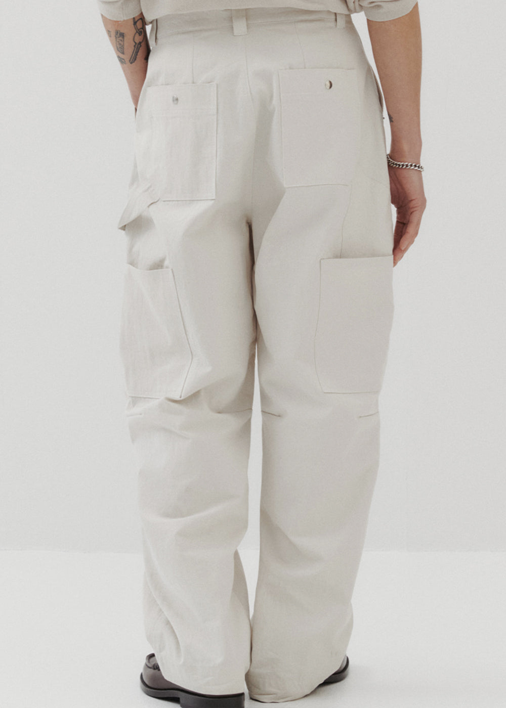 RIVET POINTED PANTS_IVORY