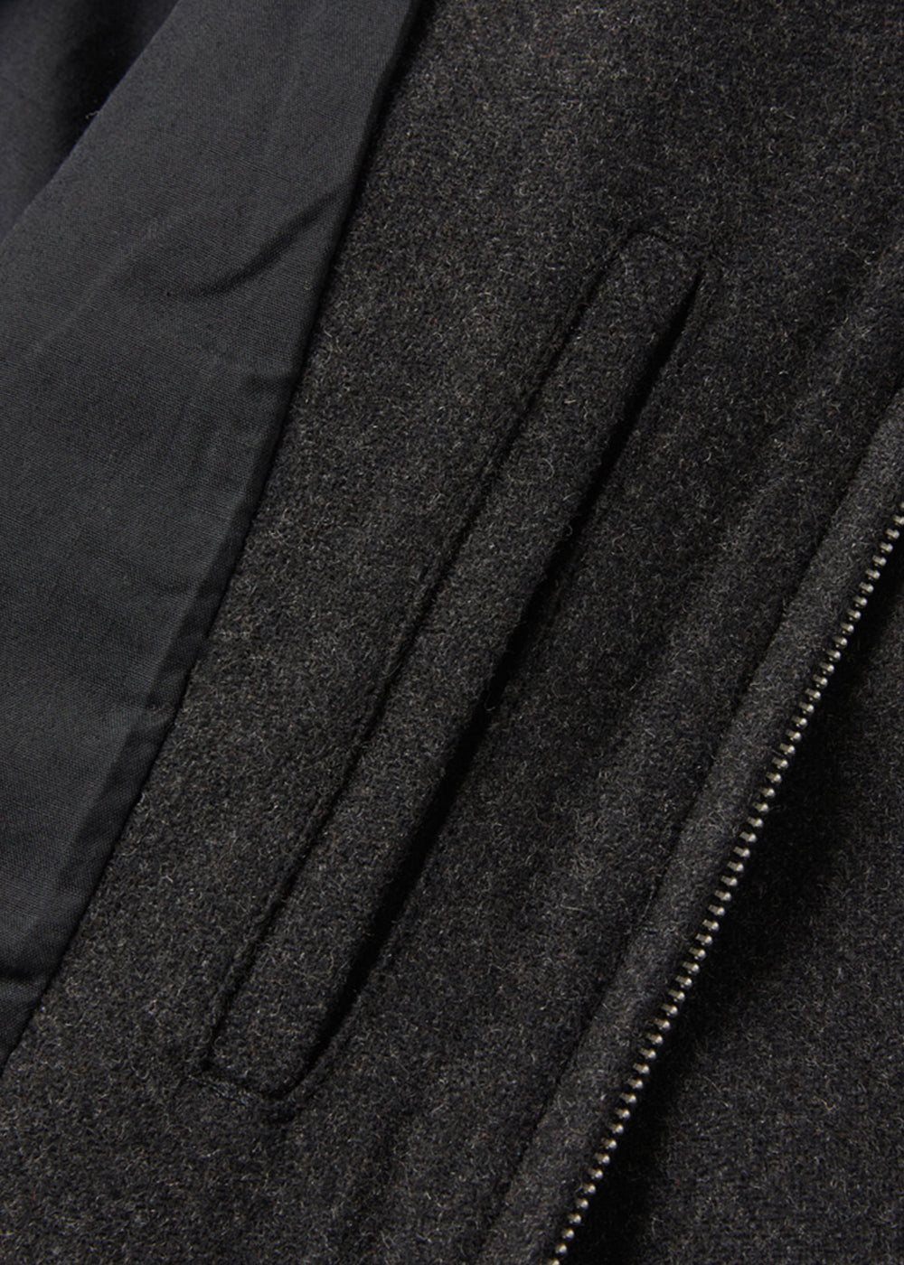 BACK-TAP POINTED WOOL JACKET_BLACK