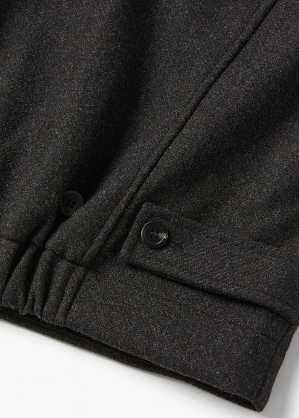 BACK-TAP POINTED WOOL JACKET_BLACK