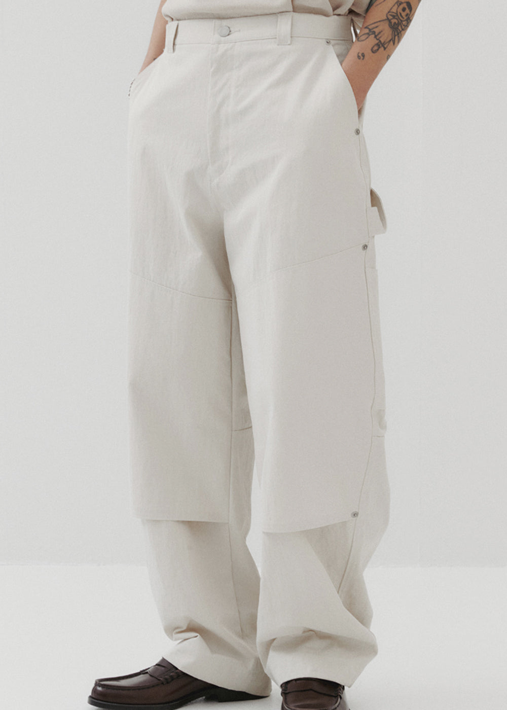 RIVET POINTED PANTS_IVORY