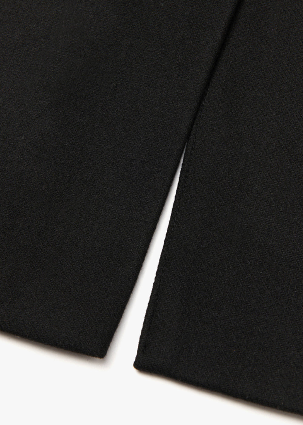 WOOL BLENDED SINGLE COAT_BLACK