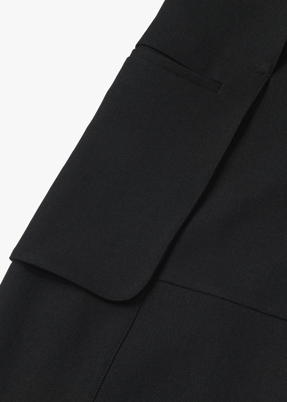 CARGO POCKET BANDING PANTS_BLACK