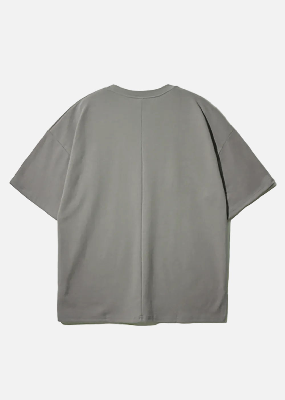 DOUBLE COTTON SHORT SLEEVE T_DARK GREY