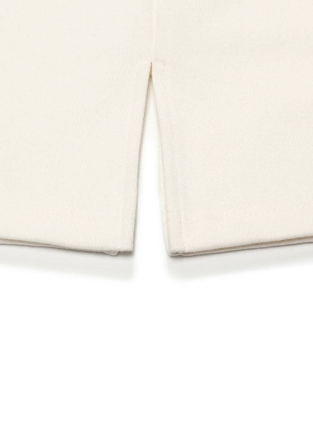 DOUBLE COTTON SHORT SLEEVE T_CREAM